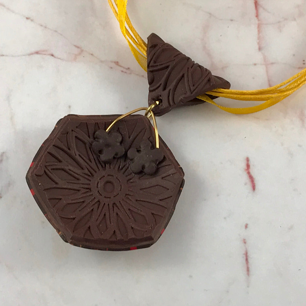 Autumn tone feature pendant