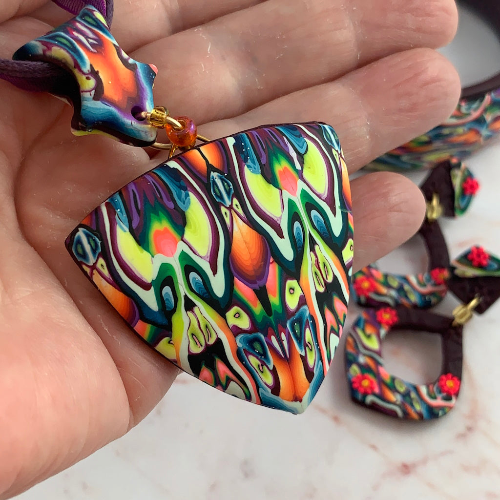 Neon Bloom Jewellery set