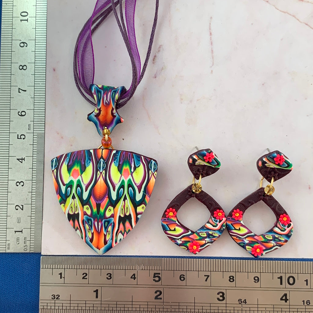 Neon Bloom Jewellery set