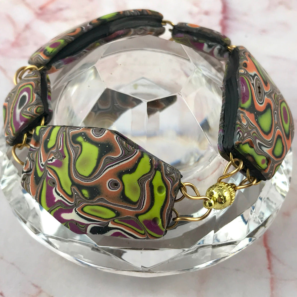 Ripple autum tone necklace set
