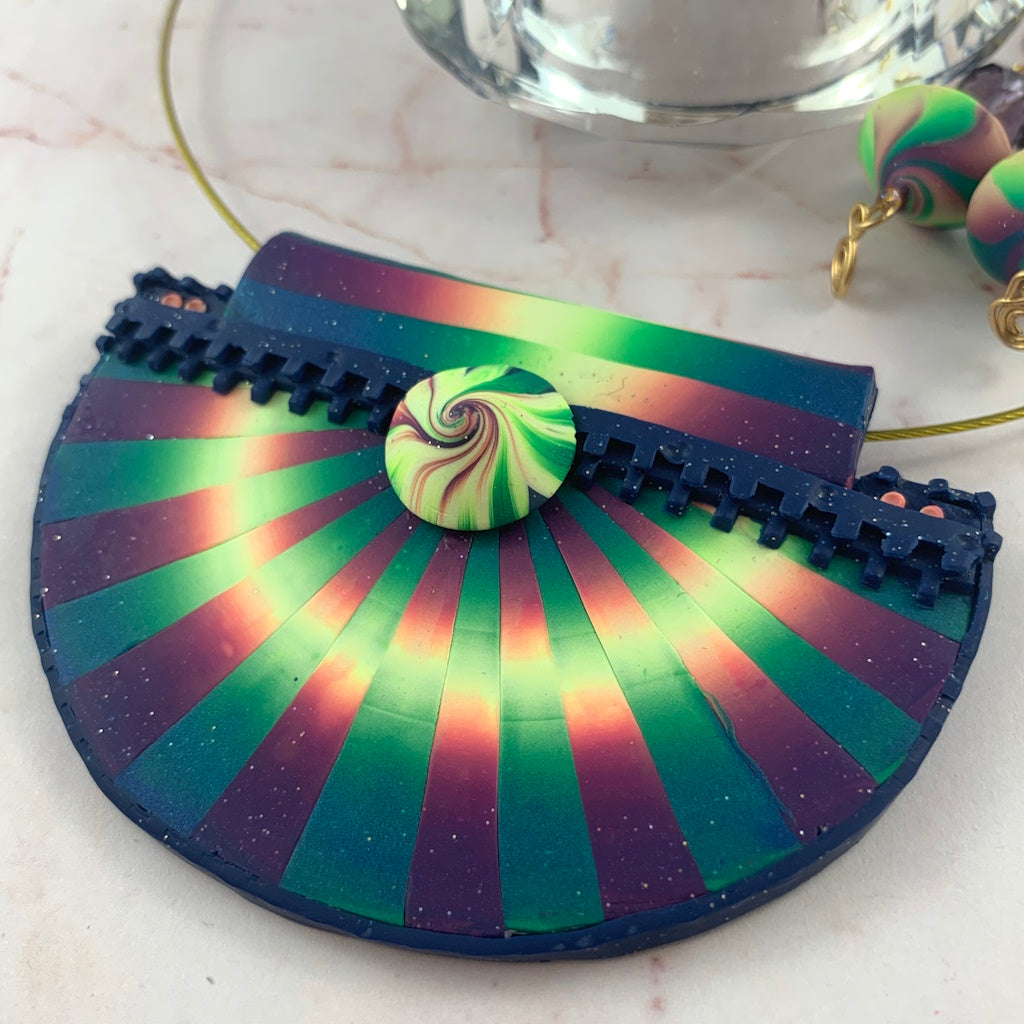Ladies statement jewellery set: Colour Burst Rays and Sparkle